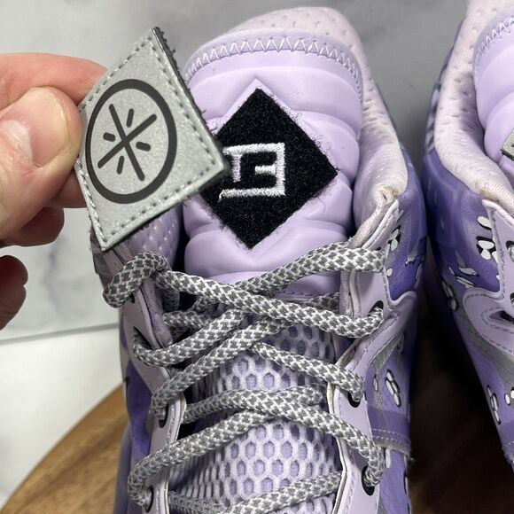 Mens size 14.5-Li-ning Way of Wade 1 Boutique Miami Art Basel Purple Camo RARE main image 12